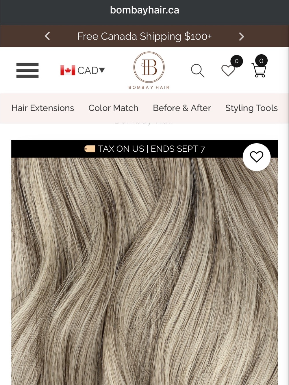 Bombay Hair 18" Weft